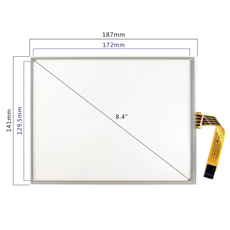VSDISPLAY 8.4" 4 Wire resistive Touch Panel with USB Controller for 8.4 inch 800x600 LCD Panel - Image 2